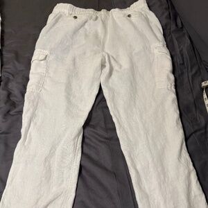 Caribbean white linen pants